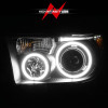 ANZO PROJECTOR HEADLIGHTS HALO w/ LED BAR BLACK for 07-13 Tundra