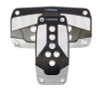 NRG Aluminum Sport Pedal Black w/ Silver Carbon AT