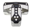 NRG Aluminum Sport Pedal Black w/ Silver Carbon AT
