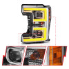 Anzo PROJECTOR PLANK STYLE SWITCHBACK HEADLIGHT CHROME/ AMBER for 17-19 F250