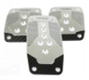 NRG Aluminum Sport Pedal M/T - Silver w/Black Carbon