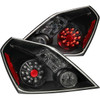 ANZO L.E.D TAIL LIGHTS BLACK for 08-13 Nissan Altima Coupe