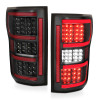 ANZO L.E.D TAIL LIGHTS BLACK  for 18-19 Ford F150 - 321338