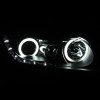 ANZO PROJECTOR HEADLIGHTS BLACK w/ HALO (SMD LED) for 06-11 Civic Sedan / Hybrid