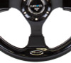 NRG New Age Sport Steering Wheel 320mm Black Leather w/ Black Inserts