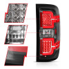 ANZO  L.E.D TAIL LIGHTS BLACK HOUSING CLEAR LENS for 14-18 Silverado