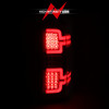ANZO  L.E.D TAIL LIGHTS BLACK HOUSING CLEAR LENS for 14-18 Silverado