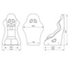NRG FIA Competition Fabric Racing Seat (Large) - FRP-RS500