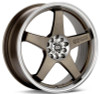 Enkei EV5 18x7.5 5x100 / 5x114.3 38mm Hyper Black w/ Macined Lip Wheel