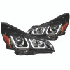 ANZO PROJECTOR HEADLIGHTS U-BAR BLACK CLEAR for 10-12 Outback / Legacy
