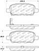 StopTech Street Performance Rear Brake Pads for 02-08 350Z / G35 / G37 - Base