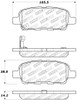 StopTech Street Performance Rear Brake Pads for 02-08 350Z / G35 / G37 - Base