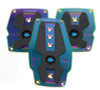 NRG Aluminum Sport Pedal M/T - Neochrome w/Black Rubber Inserts