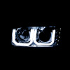 ANZO PROJECTOR HEADLIGHTS U-BAR CHROME CLEAR for 99-06 Sierra