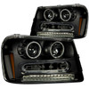 ANZO PROJECTOR HEADLIGHTS BLACK w/ HALO (CCFL) for 02-09 Trailblazer