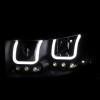 ANZO PROJECTOR HEADLIGHTS U-BAR BLACK CLEAR for 06-08 Dodge Ram 1500