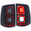 ANZO L.E.D TAILLIGHT BLACK for 13-18 Dodge Ram - 311273
