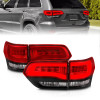 ANZO  L.E.D Tail Light RED/CLEAR (4PCS) for 14-17 Grand Cherokee