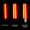 ANZO L.E.D TAIL LIGHTS CHROME for 15-19 GMC YUKON/ XL / DENALI