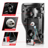 ANZO L.E.D TAIL LIGHTS BLACK for 17-18 Ford F250 F350 Super Duty