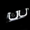 ANZO PROJECTOR HEADLIGHTS U-BAR BLACK CLEAR for 14-15 Camaro