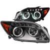 ANZO PROJECTOR HEADLIGHTS BLACK w/ HALO (SMD LED) for 05-10 Scion tC