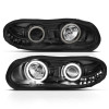 ANZO PROJECTOR HEADLIGHTS BLACK w/ HALO for 98-02 Camaro - 121160