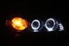 ANZO PROJECTOR HEADLIGHTS BLACK w/ HALO & LED for 00-05 Impala