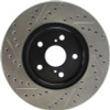 StopTech Slotted & Drilled Front Brake Rotors for 14-15 Lexus IS250 F Sport