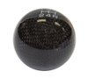 NRG Carbon Fiber Ball Type Style Shift Knob; No Logo; 5 Speed Pattern