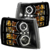 ANZO PROJECTOR HEADLIGHTS BLACK CLEAR for 07-13 Silverado 1500