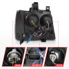 ANZO PROJECTOR HEADLIGHTS BLACK w/ HALO (SMD LED) for 07-13 Tahoe / Suburban