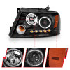 ANZO PROJECTOR HEADLIGHTS 2 HALOS LED for 04-08 Ford F150