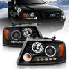 ANZO PROJECTOR HEADLIGHTS 2 HALOS LED for 04-08 Ford F150