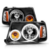 ANZO CRYSTAL HEADLIGHTS BLACK w/ HALO (SMD LED) 1PC for 01-11 Ford Ranger