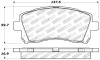 StopTech Street Performance Front Brake Pads for 02-03 Subaru WRX - 309.07210