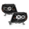 ANZO PROJECTOR HEADLIGHTS BLACK CLEAR (CCFL) for 05-11 Toyota Tacoma - 121282