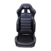 NRG Reclinable Racing Seat - Black Leather w/ Silver Stiching (Left & Right)