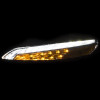 ANZO LED Parking Lights Chrome w/ Amber Reflector for 2014-2016 Jeep Cherokee