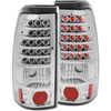 ANZO L.E.D TAIL LIGHTS CHROME for 99-02 SILVERADO - 311011