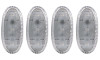ANZO LED Fender Light Kit Clear 2pc Amber / 2pc Red for 2011-2016 Ford F-350