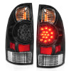 ANZO L.E.D TAIL LIGHTS BLACK for 05-15 TOYOTA TACOMA - 311042