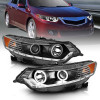 ANZO Projector Headlights w/ Halo Black (CCFL) (HID Compatible) for 09-12 Tsx