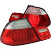 ANZO LED Taillights Red Clear 4pc for 2000-2003 BMW 3 Series E46