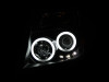ANZO Projector Headlights w/ Halo Black for 2005-2008 Nissan Frontier