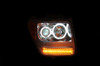 ANZO Projector Headlights w/ Halo Chrome (CCFL) G2 for 2007-2012 Dodge Nitro