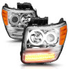ANZO Projector Headlights w/ Halo Chrome (CCFL) G2 for 2007-2012 Dodge Nitro