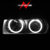 ANZO PROJECTOR HEADLIGHTS G2 HALOS BLACK 1PC for 92-98 BMW E36 Sedan