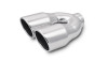 Vibrant 2.5in ID Dual 3.5in OD Round SS Exhaust Tip (Single Wall Angle Cut)