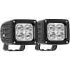 Westin Quadrant LED Auxiliary Light 3"x 2.5" Flood w/5W Cree (Set of 2) - Black